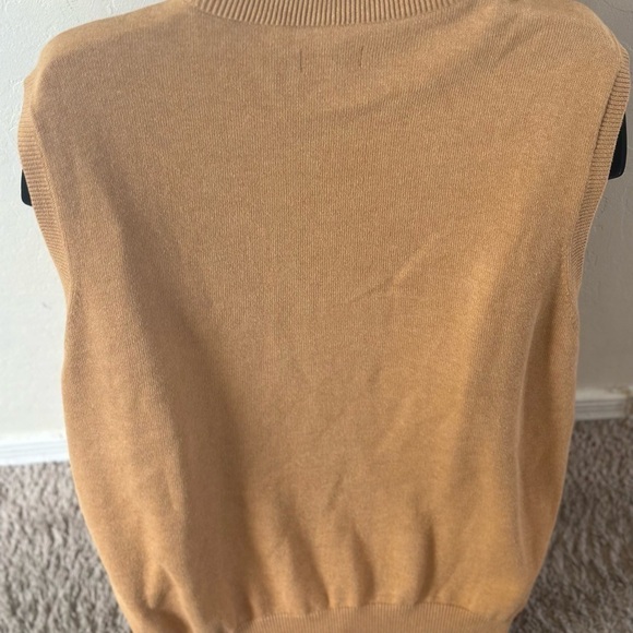 Men’s pre own as is size XL brown Walter Hagen quarter zip vest pullover - Picture 3 of 3